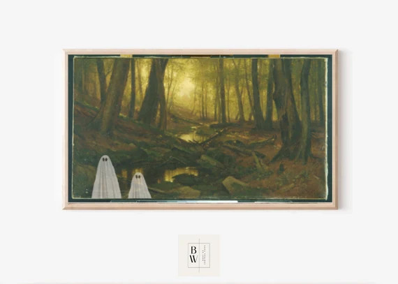 Samsung Frame TV Art  Halloween Frame TV Art  Cutie Ghost - Etsy | Etsy (US)