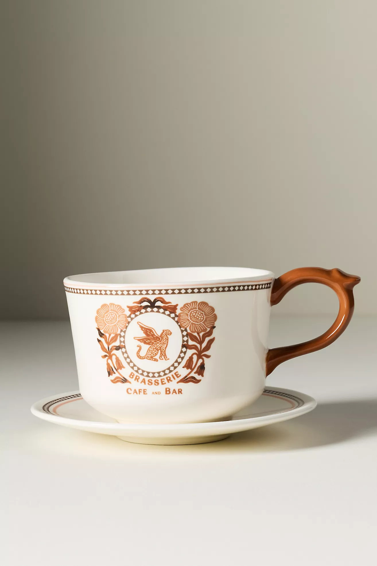 Reverie Stoneware Mug & Saucer | Anthropologie (US)