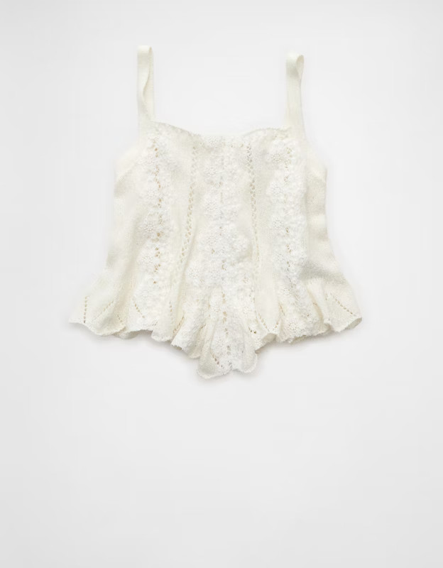 AE Lace Sweater Tank Top | American Eagle Outfitters (US & CA)