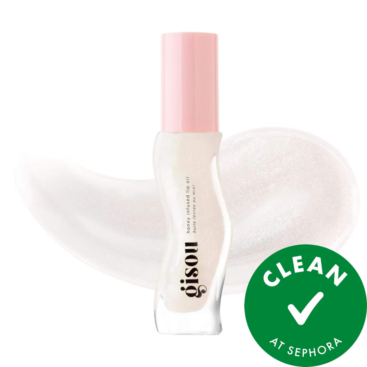 Gisou Honey Infused Hydrating Lip Oil Coconut Frost 0.27 oz / 8 ml | Sephora (US)