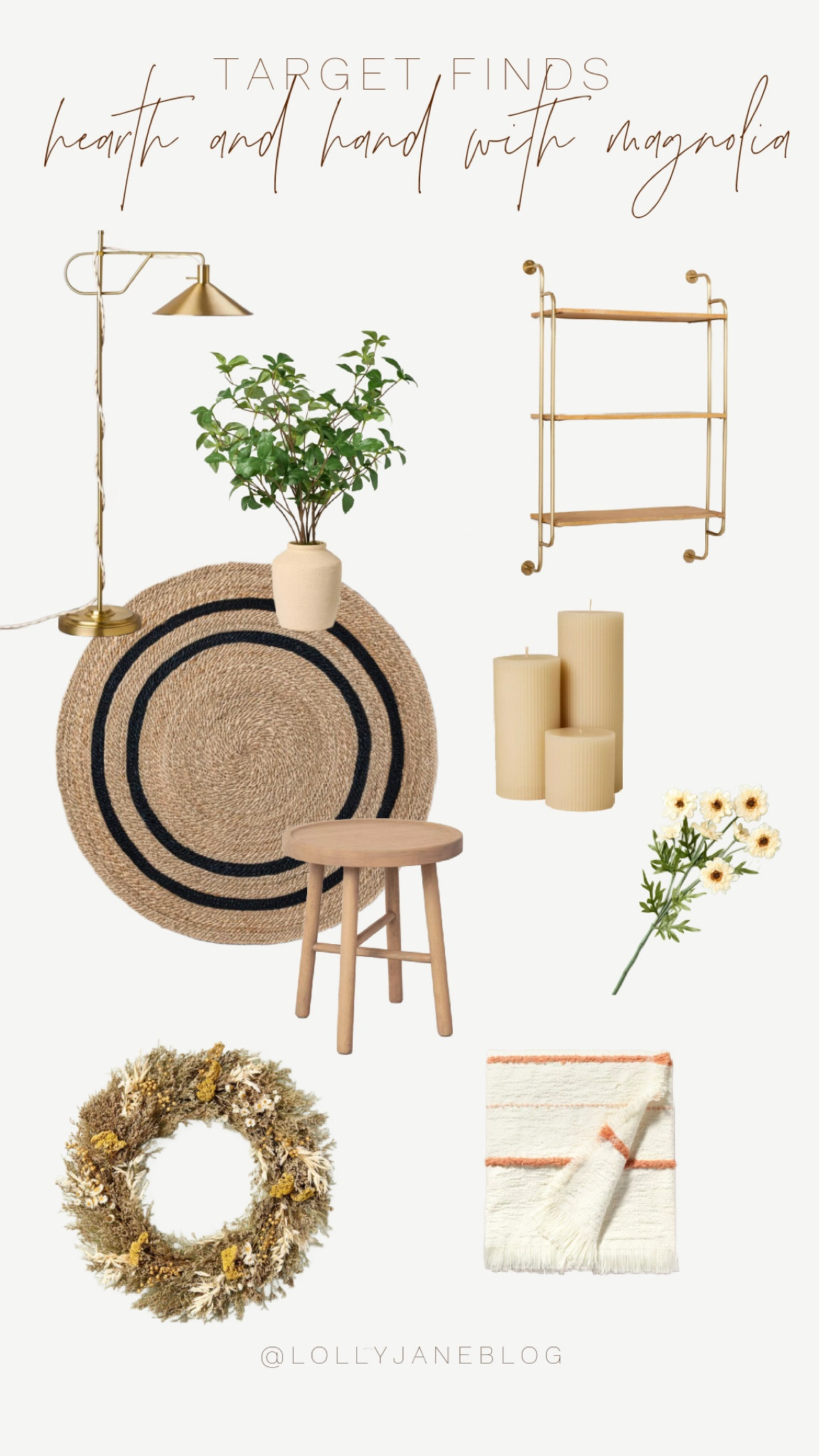 Target finds - hearth and hand with magnolia SALE!!

✨ Elevate your space without breaking the bank! 

These new home decor finds at Target from Hearth and Hand with Magnolia are exactly what your home needs:

Cozy up with a chic jute round rug
Relax in style with a sleek wooden stool
Add a pop of color with a fun wreath
Bring function and flair with all the florals and plants
Shine bright with a gorgeous gold light fixture Gather around a timeless wooden round table

Transform your home into a stylish sanctuary—shop these must-haves now at Target! ✨ #HomeDecorGoals #TargetFinds #StyleOnABudget#LTKGiftGuide #LTKHoliday

#LTKMostLoved #LTKSeasonal #LTKHome