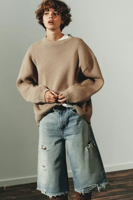 OVERSIZED KNIT SWEATER | Zara US