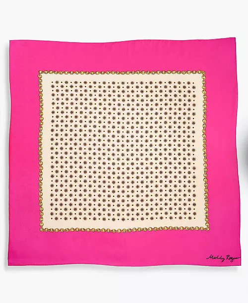 Women's Printed Satin Square Scarf, Macy's Exclusive- Molly Rogers Capsule Collection - Macy's | Macy's