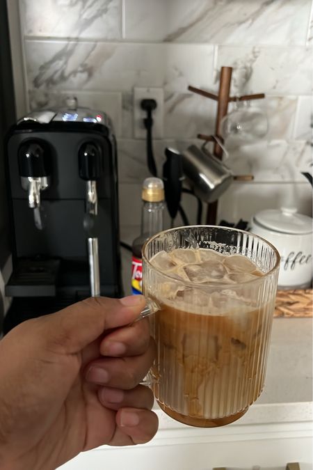 Been drinking iced coffees at home lately using my Nespresso creatista uno. I found these cute glass ribbed mugs from target and they are only $5! Also makes a great Valentine’s Day gift for a coffee lover! 

#LTKhome #LTKfindsunder50 #LTKGiftGuide