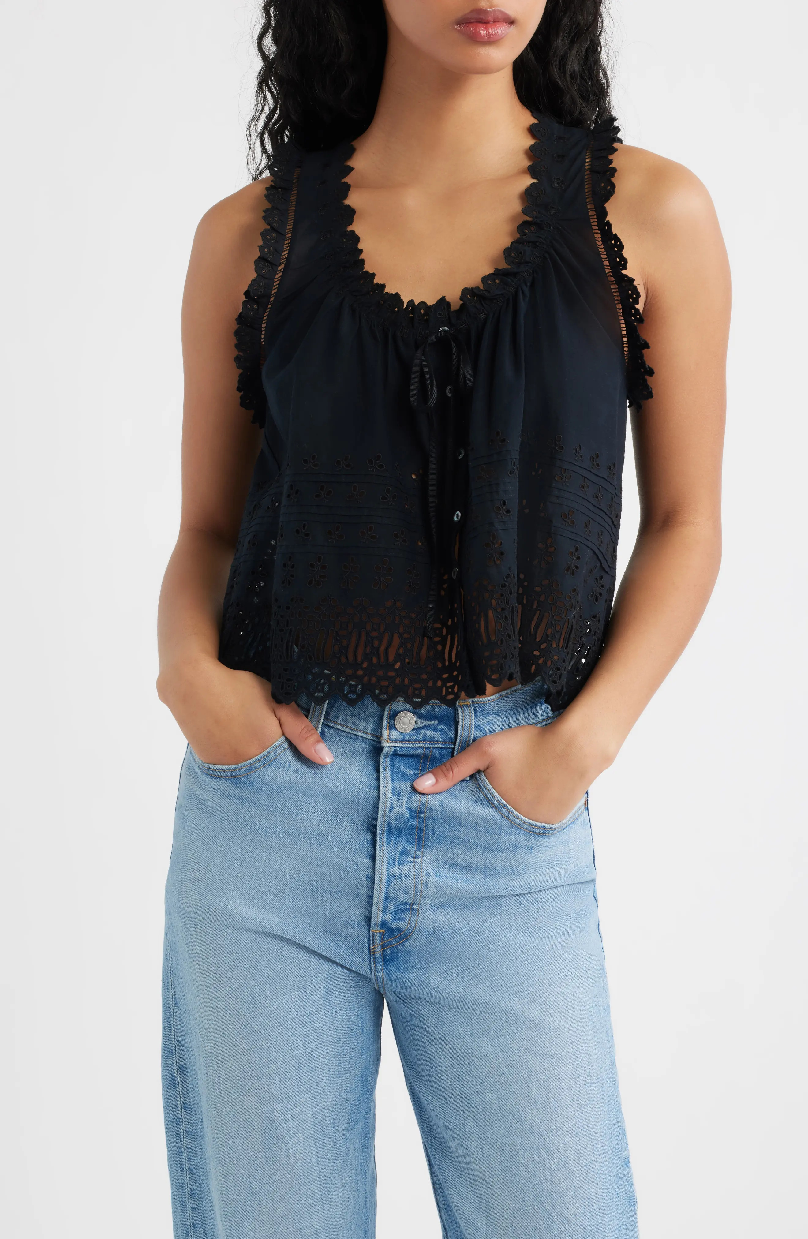 Toussine Sleeveless Eyelet Top (Women) | Nordstrom | Nordstrom