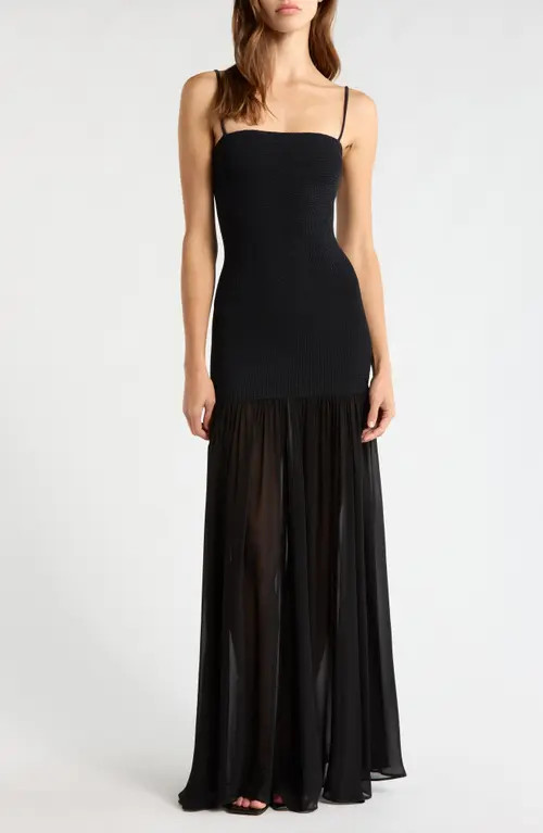 Hunza G Hybrid Cover-Up Maxi Dress in Black at Nordstrom | Nordstrom