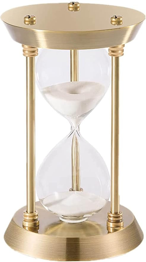 Vintage Sand Timer 3 Minute Hourglass,5.1 Inch Small Sand Clock, Antique Brass Sand Watch 3 Min,A... | Amazon (US)