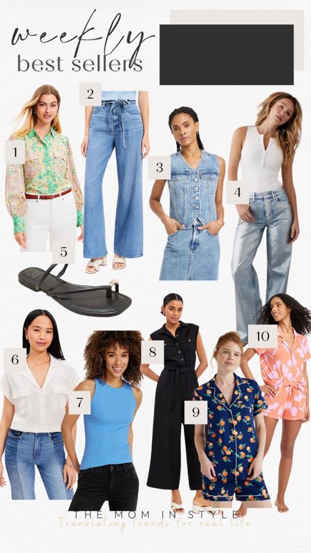 Weekly best sellers, denim vest, jeans, pajama, pj set, spring fashion 

#LTKfindsunder50 #LTKfindsunder100