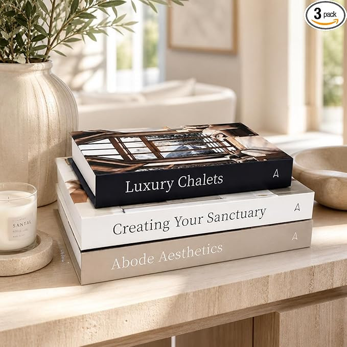 Array & Arrow Decorative Books for Home Decor, Set of 3 Faux Book Storage Boxes with Magnetic Clo... | Amazon (US)