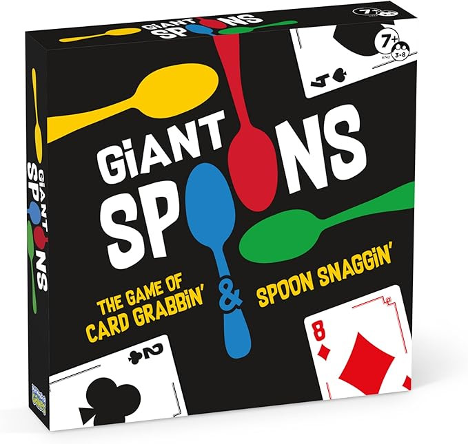 Giant Spoons, Card Games for Kids - Spoons Game, Deck of Cards, Fun Family Games for Kids and Adu... | Amazon (US)
