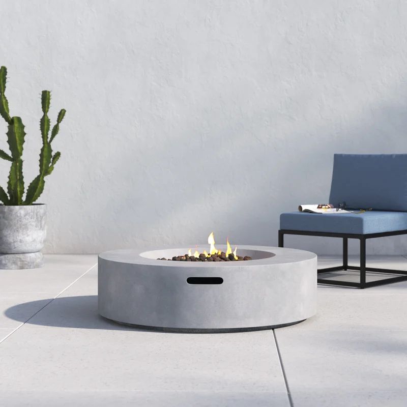 Aly Fiber Reinforced Concrete Propane/Natural Gas Fire Pit Table | Wayfair North America