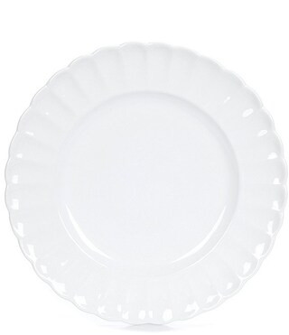 x Mrs. Southern Social Hollis Scallop Glazed Dinner Plate | Dillards