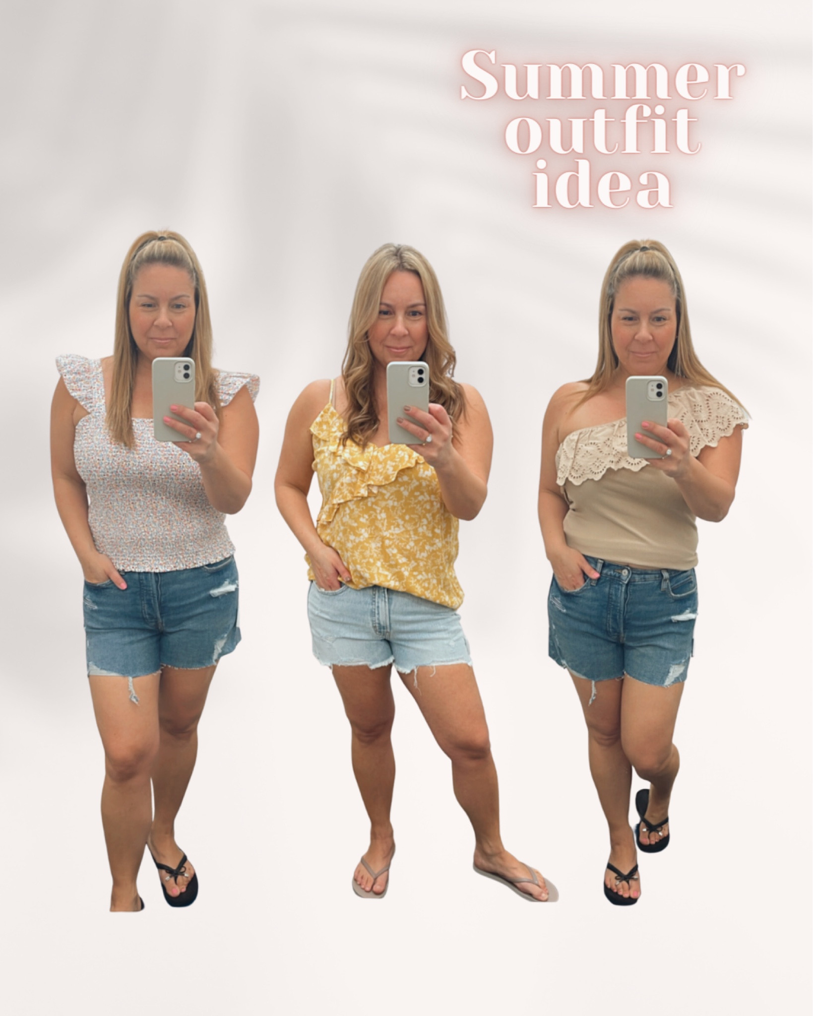 Denim shorts size up one. Summer tops I’m in a large but would size down






Midsize fashion, summer outfits, casual outfits, #ltkfind Old Navy

#LTKSeasonal #LTKsalealert #LTKunder50