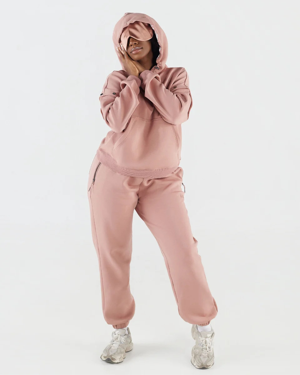 Mauve Satin Lined Unisex Travel Set | KIN Apparel