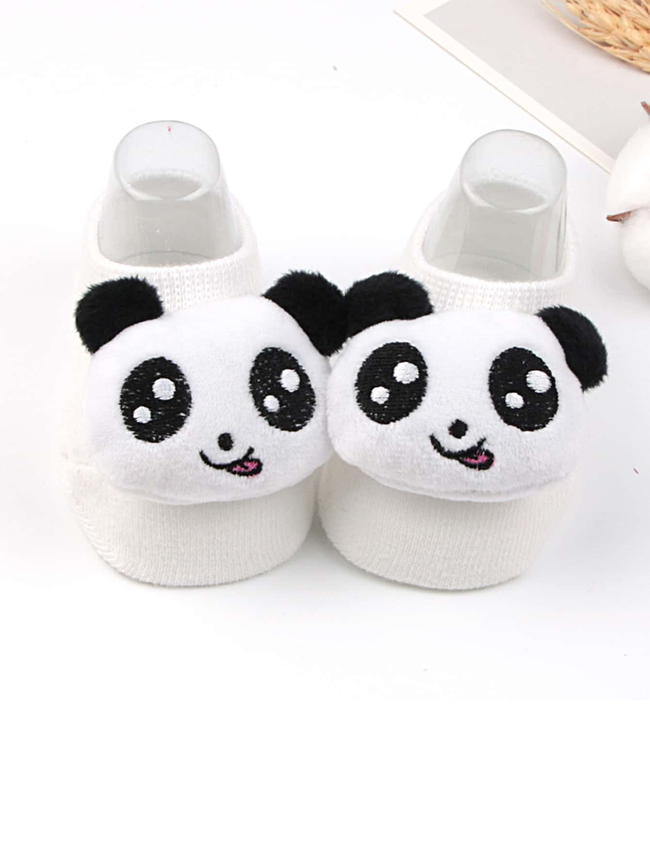 1pair Baby Cartoon Panda Decor Floor Socks | SHEIN