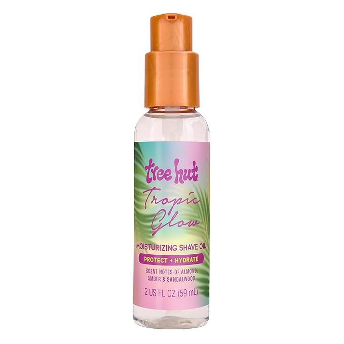 Tree Hut Mini Tropic Glow Moisturizing Shave Oil, Gel-to-Oil Formula, Ultra Hydrating Barrier for... | Amazon (US)