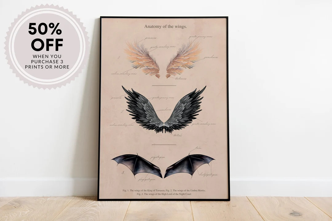 The Wings Acotar Throne of Glass Crescent City Sarah J - Etsy | Etsy (US)