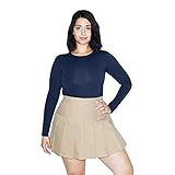 American Apparel Women Gabardine Tennis Skirt, Khaki, Medium | Amazon (US)
