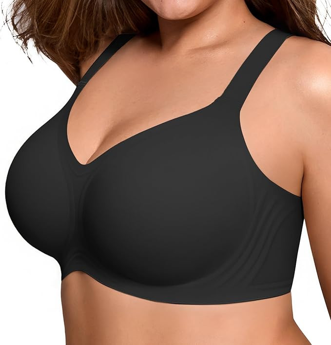 Wireless Bras for Women No Underwire Full Coverage Push Up Bra Support Plus Size Bras for Older W... | Amazon (US)