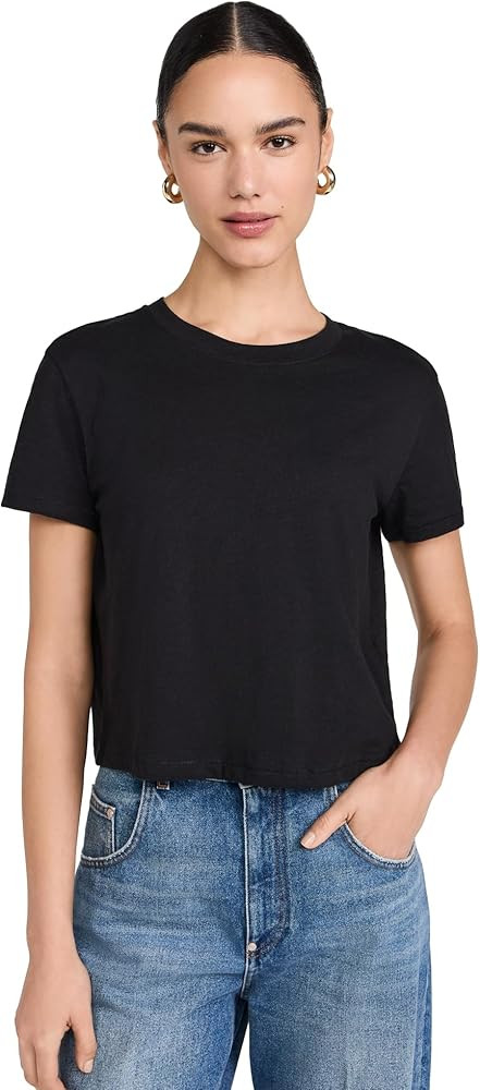 Madewell Women's Slub Boxy-Crop Tee | Amazon (US)