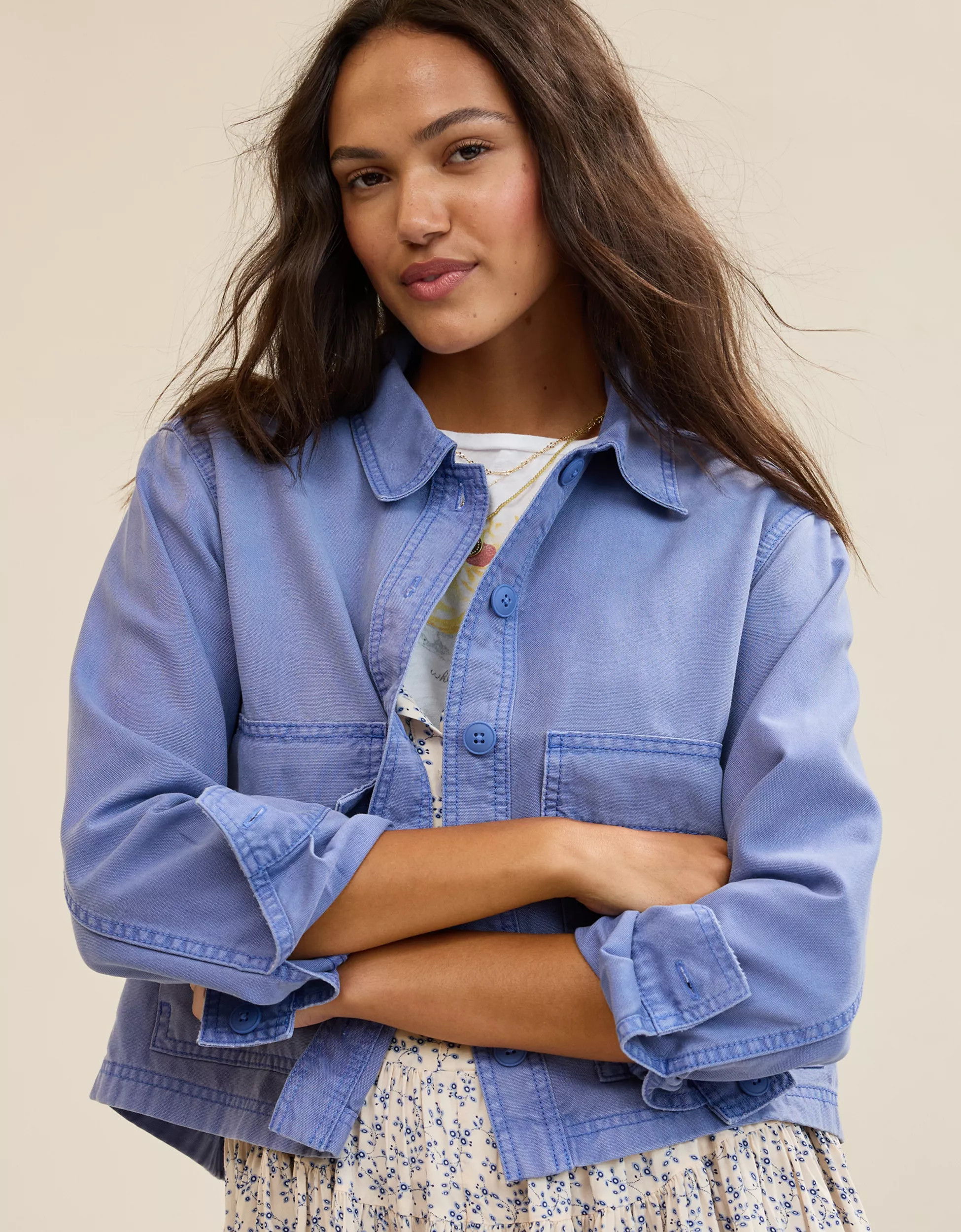 Aerie Cropped Chore Jacket | Aerie