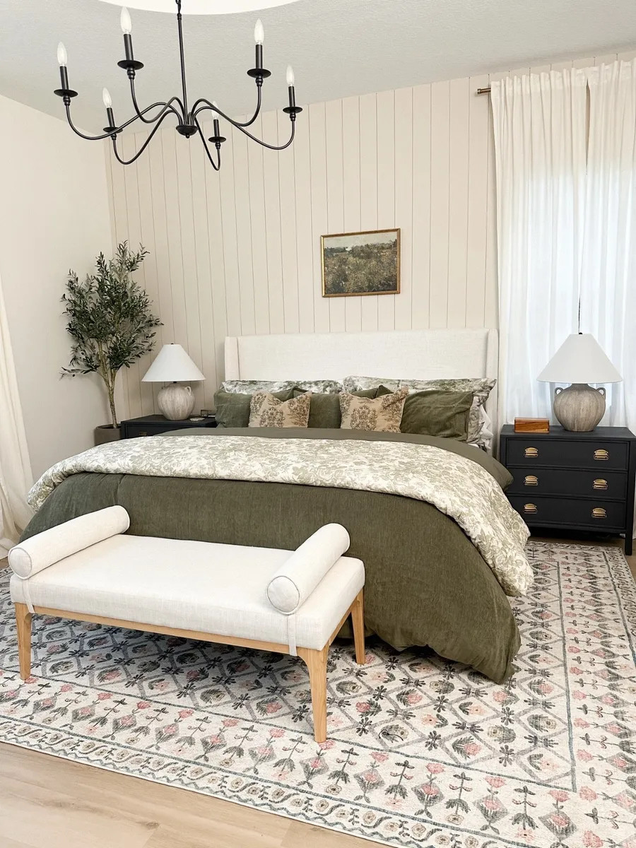 Unpopular opinion: dark green beddings belong in every season. These are hands-down the best sheets I've ever tried, and they're perfect for a cozy sanctuary.

toile bedding, Pottery Barn, sateen sheets, traditional decor, bedroom refresh, layered bedding, elevated bedroom 

 #LTKHome