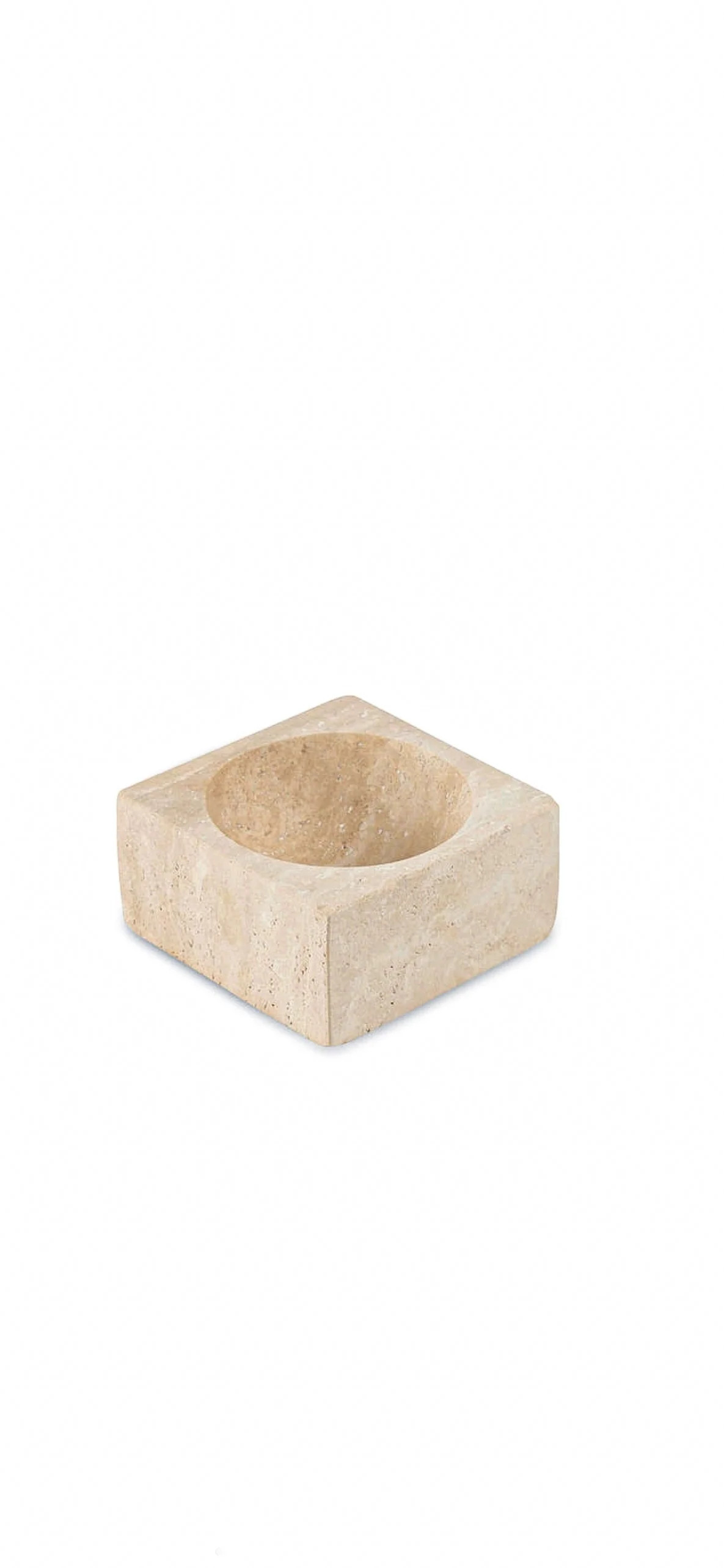 The Travertine Block Bowl | Well Worn Interiors