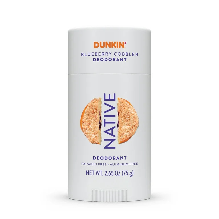 Native Dunkin' Deodorant, Aluminum Free, Blueberry Cobbler, 2.65oz | Walmart (US)