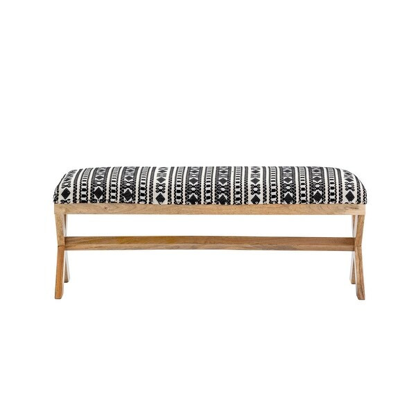 Cassidy Mango Wood Aztec Bench - 45 x 15 x 18 | Bed Bath & Beyond