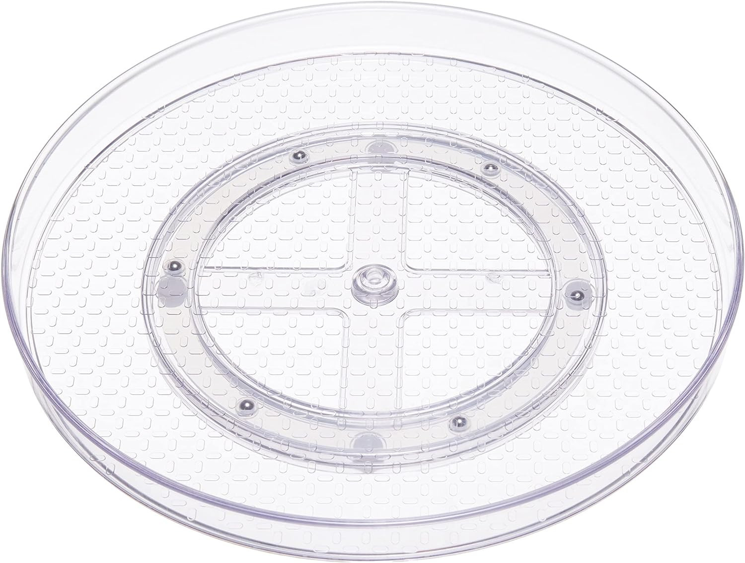 Amazon Basics Clear Lazy Susan Turntable Organizer for Organization, 12-Inch, 2-Pack | Amazon (US)