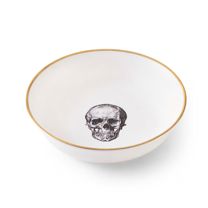 Skull Bone China Cereal Bowl | Wolf & Badger (US)