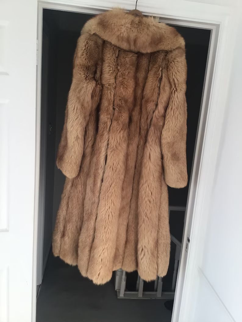 Full length fox fur coat | Etsy (US)