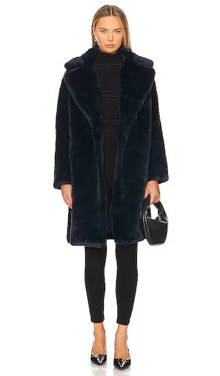 x Mansur Gavriel Collaboration Stella Faux Fur in Blackberry | Revolve Clothing (Global)