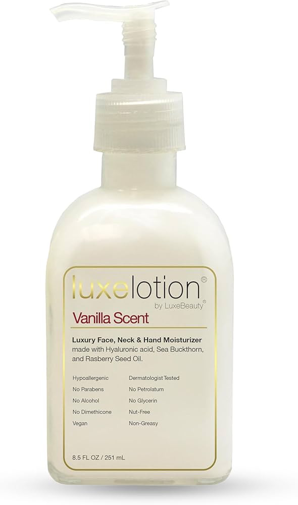 Luxe Beauty Non Greasy & Hyaluronic Acid Moisturizer for Face, Neck & Hands – Anti Aging Body L... | Amazon (US)