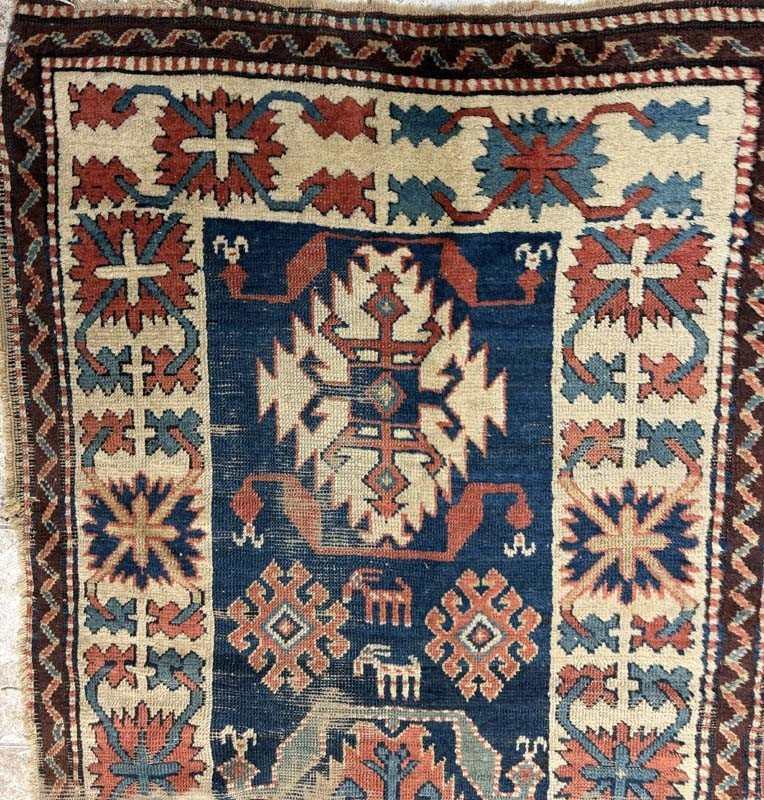 OLD CAUCASIAN LONG RUG WORN CONDITION | eBay | eBay US