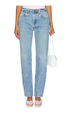 aligrace Classic Relaxed Customs Straight Jeans in Medium Dark from Revolve.com | Revolve Clothing (Global)