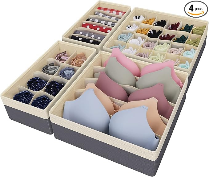 StorMiracle Drawer Organizer Divider, Foldable Closet Storage Organizer Basket, and Fabric Organi... | Amazon (US)