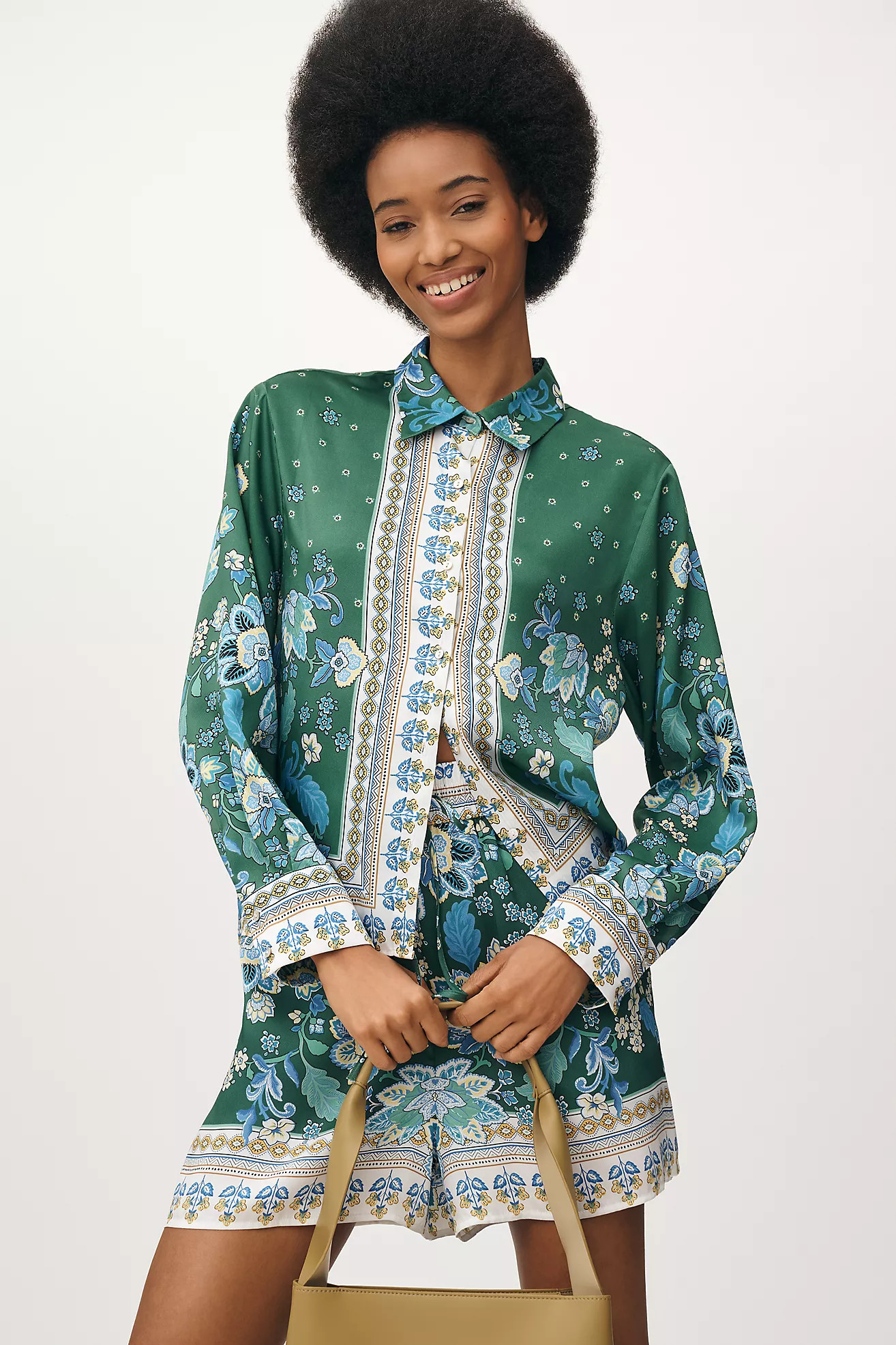 Maeve Long-Sleeve Scarf Blouse | Anthropologie (US)