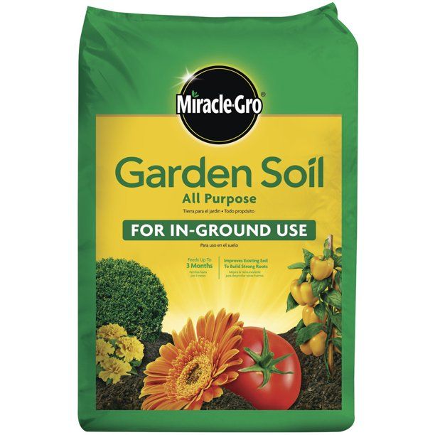 Miracle-Gro Garden Soil All Purpose for In-Ground Use, 0.75 Cu. ft., Feeds up to 3 Months | Walmart (US)