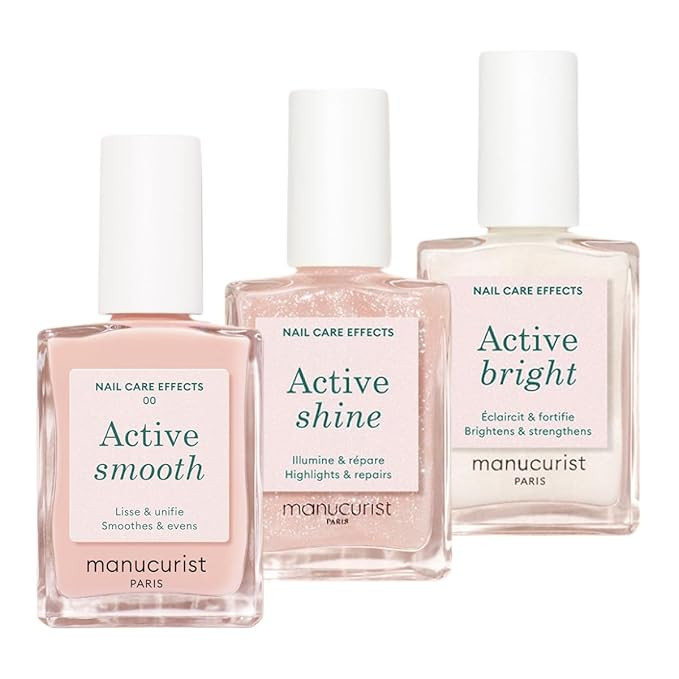 Manucurist Active Icons Trio Polish Set - Active Smooth 00, Active Shine, Active Bright Nail Poli... | Amazon (US)