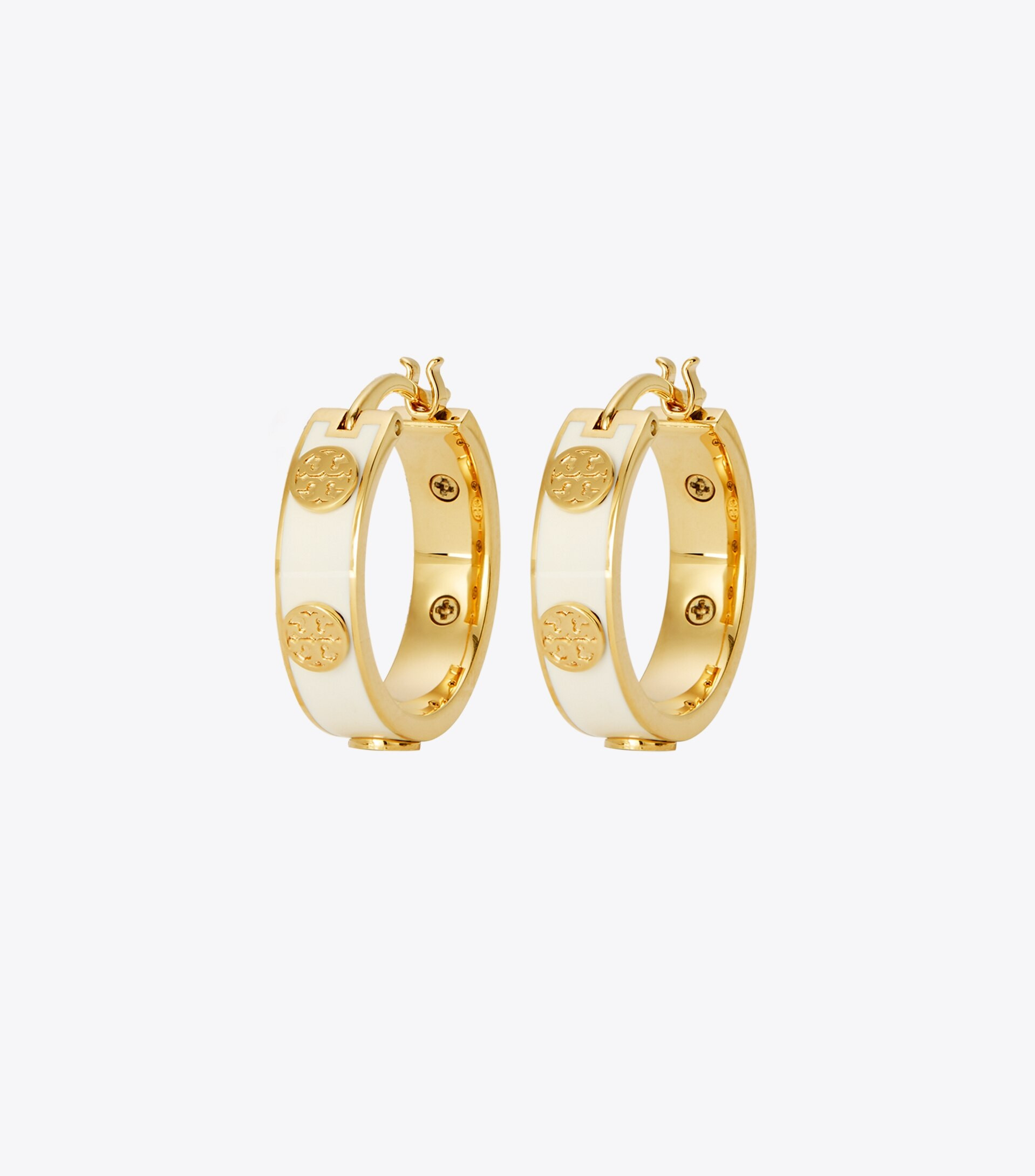 Miller Stud Enamel Hoop Earring | Tory Burch (US)