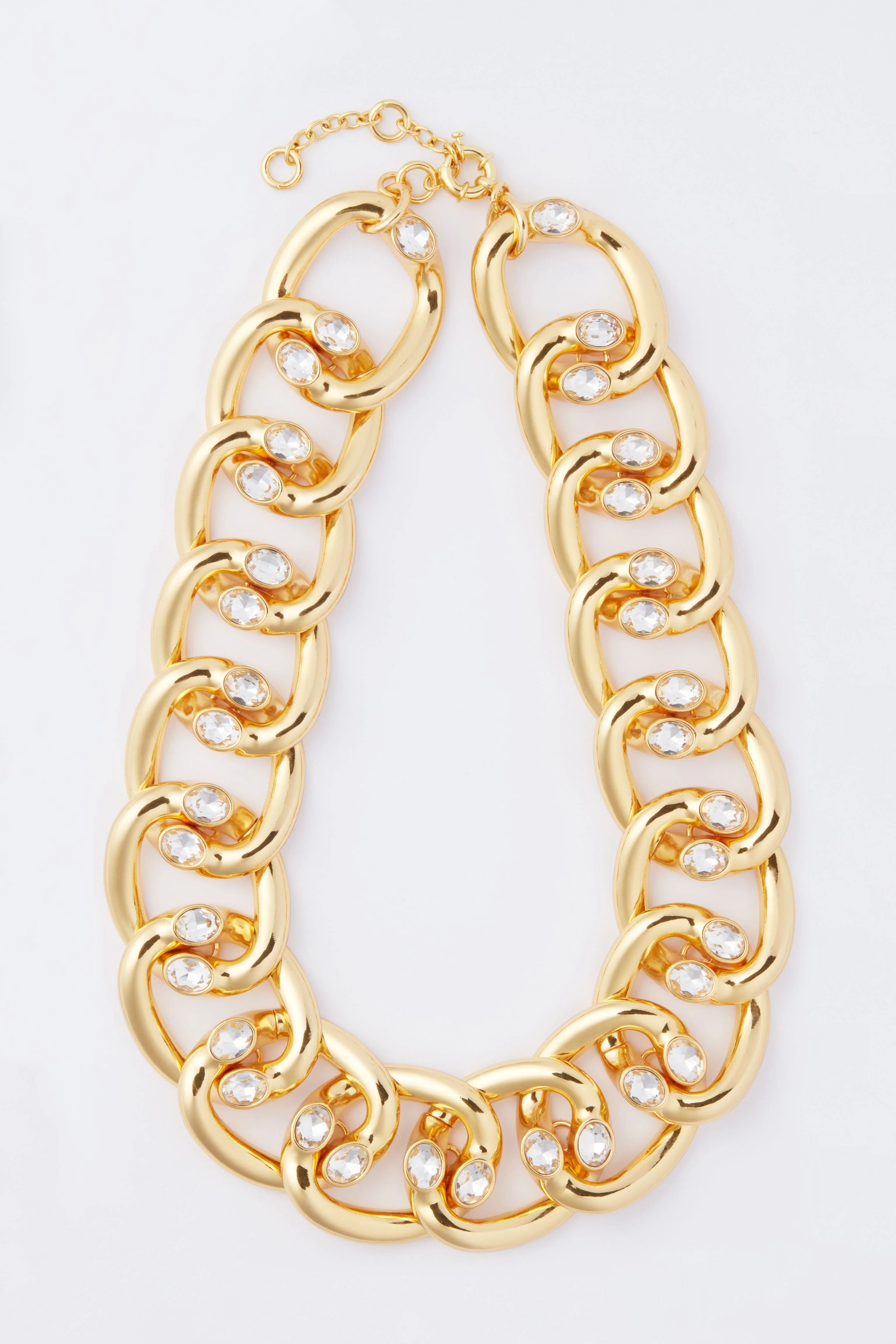 Gold Elliana Flat Chain Necklace | Tuckernuck (US)
