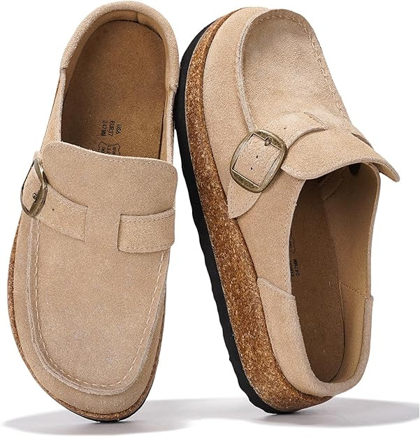 Project Cloud 100% Genuine Leather Moccasin-Style Clogs for Women - Memory Foam and Water Resista... | Amazon (US)
