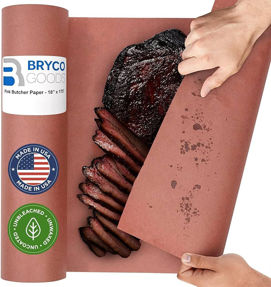 Pink Butcher Paper Roll 18"x175' (2100 Inch) - Peach Butcher Paper for Smoking Meat, BBQ, and But... | Amazon (US)