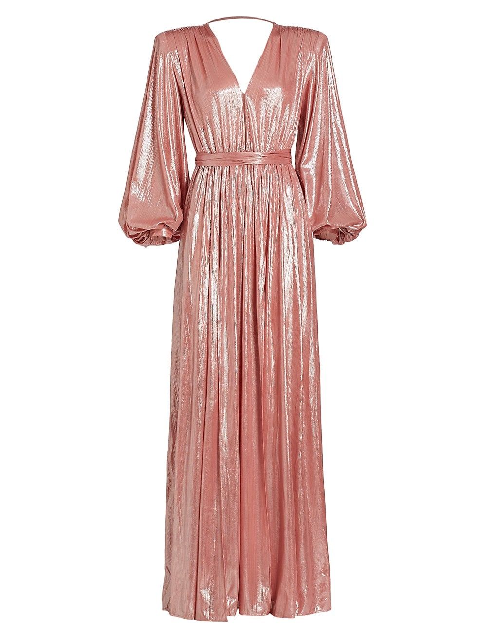 Zoe Billowy-Sleeve V-Neck Gown | Saks Fifth Avenue