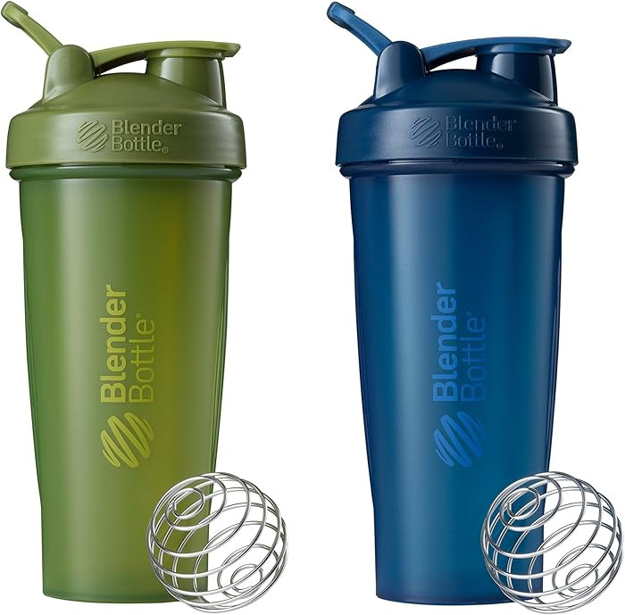BlenderBottle Classic Shaker Bottle Perfect for Protein Shakes and Pre Workout, 28-Ounce (2 Pack)... | Amazon (US)