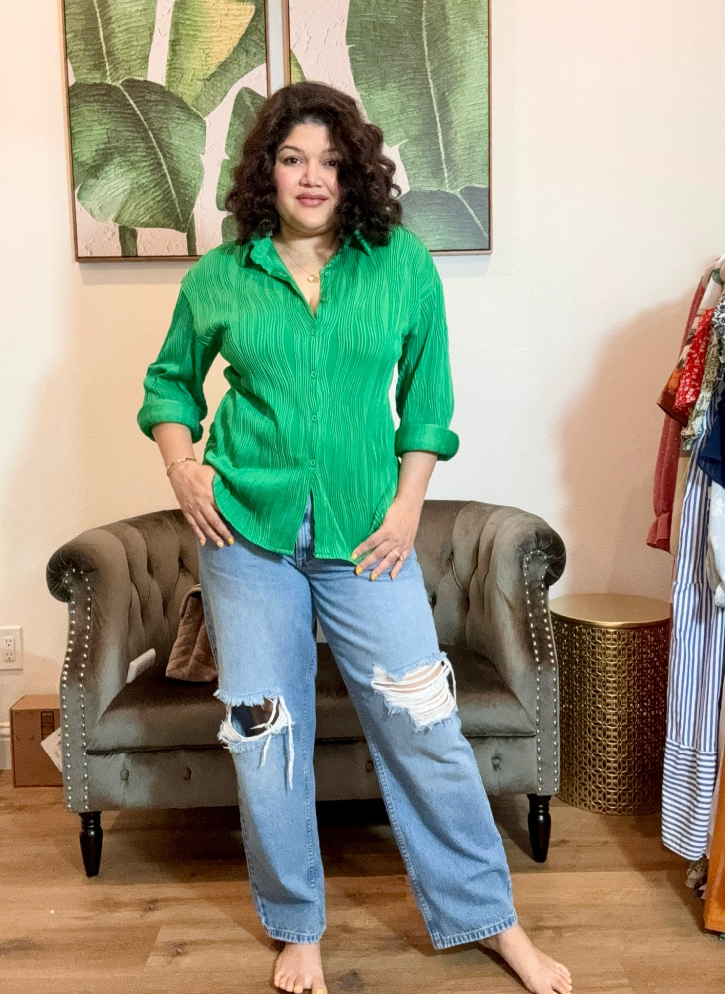 Beautiful textured shirt | casual wear | summer wear | Mother’s Day outfit 

#LTKFindsUnder50 #LTKOver40 #LTKMidsize