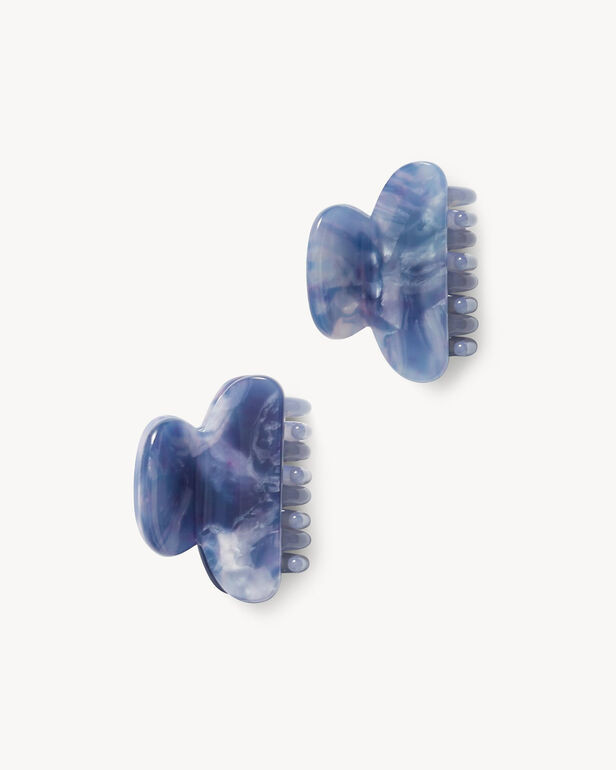 MACHETE 'Cosmic Blue' Twin Heirloom Claw Hair Clips | Haven Well Within