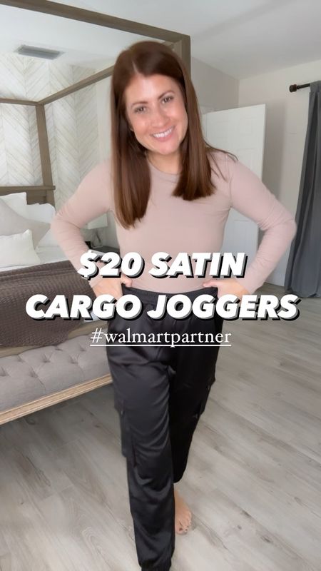 Partnering with Walmart to share these amazing $20 Satin Cargo Joggers! #walmartpartner Loving all the ways to style these super comfy pants options! Also comes in green!

Follow me for more affordable outfit ideas and more! 

Wearing a size small! If between sizes, size down! 

@walmart @walmartfashion #walmartfashion 



#LTKstyletip #LTKSeasonal #LTKHoliday