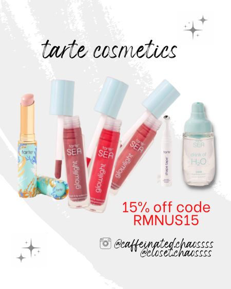 Tarte cosmetics SALE 

DISCOUNT CODE ON ALL TARTE PRODUCTS. DONT MIOUT ON 15% OFF !!  RMNUS15


#tarte #tartecosmetics #deals
#LTKFind #LTKsalealert #LTKbeauty #LTKU #LTKstyletip



#LTKSale #LTKFind #LTKbeauty
